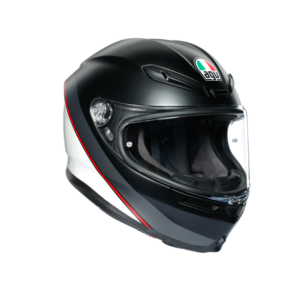 Шлем AGV K-6 Minimal Pure Matt Black/White/Red