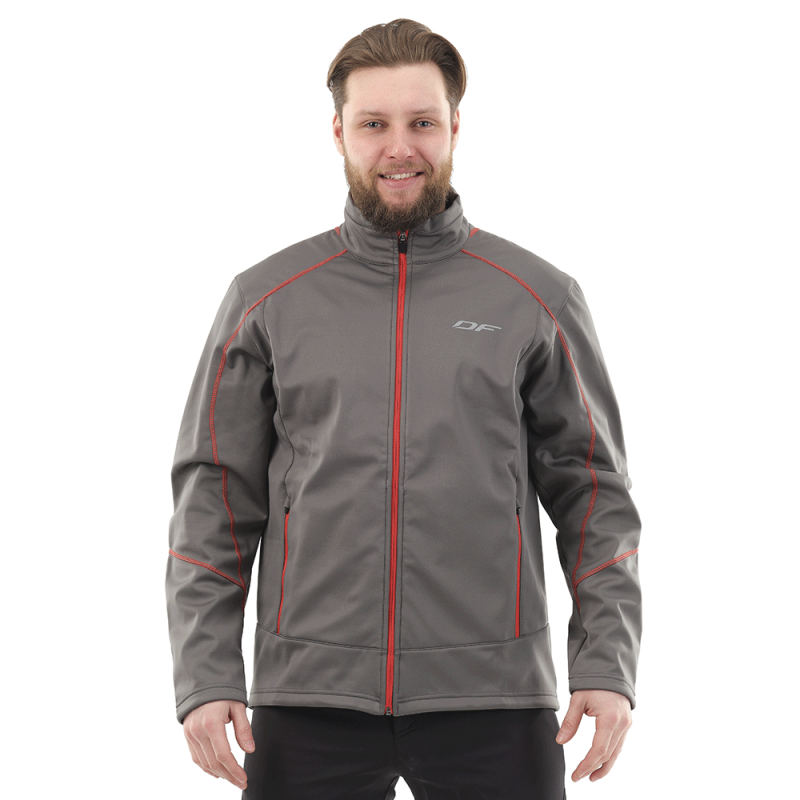 Куртка Dragonfly Explorer Grey-Red мужская Softshell