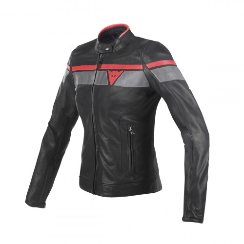 Куртка кож. DAINESE BLACK JACK LADY BLACK/GREY/RED