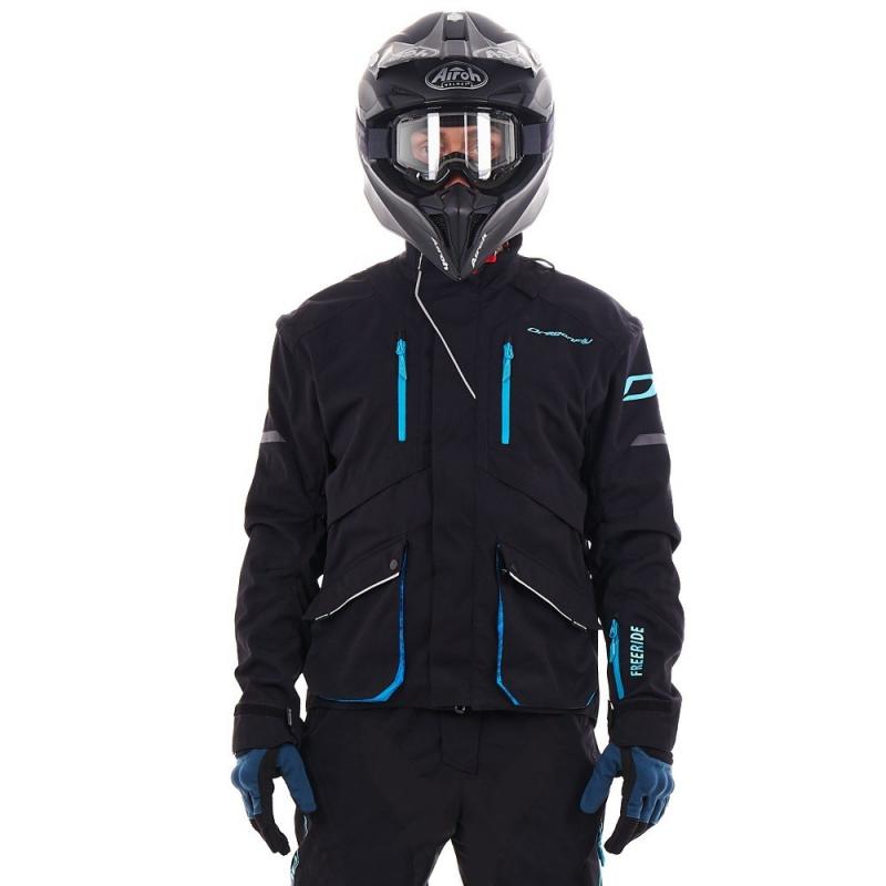 Куртка Эндуро Dragonfly FREERIDE DF Black - Blue 2023