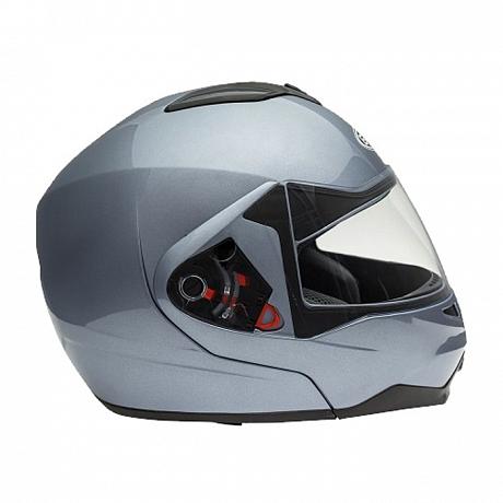 Шлем модуляр с солнцезащитными очками GSB G-339 Grey Met S
