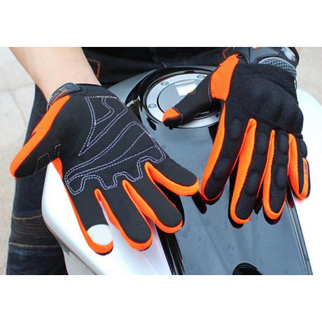 Перчатки текстильные Suomy S-09 черно-оранжевые M