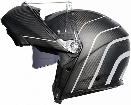 Шлем AGV Sportmodular Multi Refractive Carbon / Silver