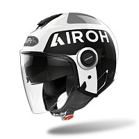 Открытый шлем Airoh Helios Up White Gloss