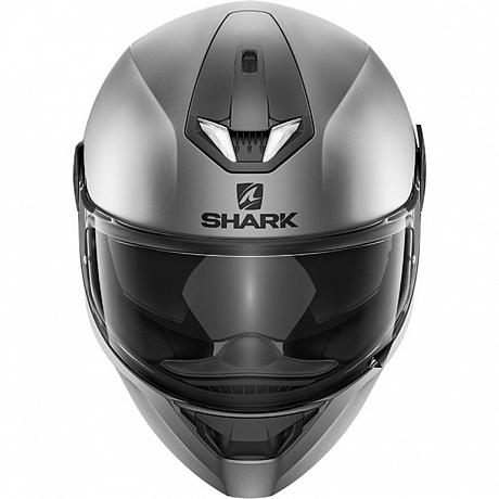Мотошлем Shark D-Skwal 2 Blank LED AMA, цвет Серый Матовый
