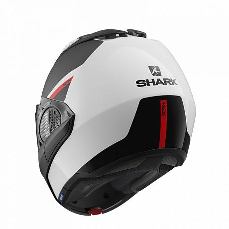 Шлем модуляр Shark Evo-GT Sean White/Black/Red