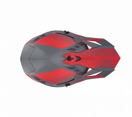 Мотошлем кроссовый Acerbis X-Track Grey/Red