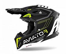 Кроссовый шлем Airoh Aviator 3 Primal Yellow Matt