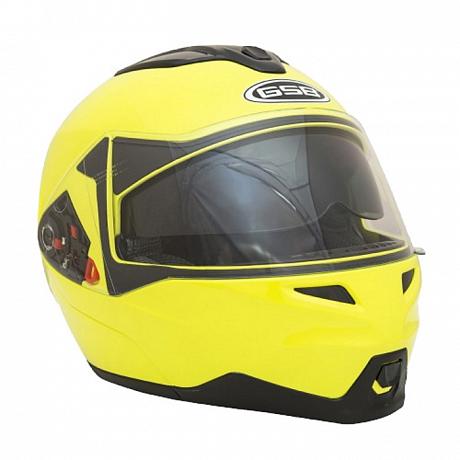Шлем модуляр с солнцезащитными очками GSB G-339 Fluo Yellow S