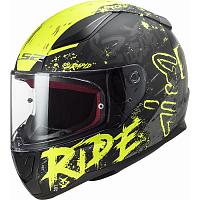 Шлем интеграл LS2 FF353 Rapid Naughty, желто-черный