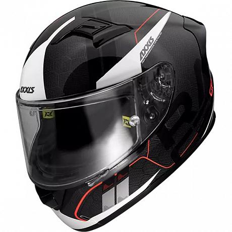 Шлем интеграл AXXIS FF103SV Racer GP SV Spike карбоновый черный S