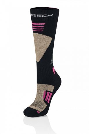 Носки женские Brubeck Ski Force черный/розовый