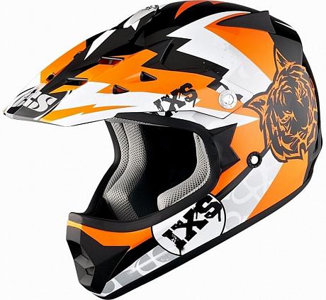 Шлем кросс детский IXS HX278 TIGER оранжевый
