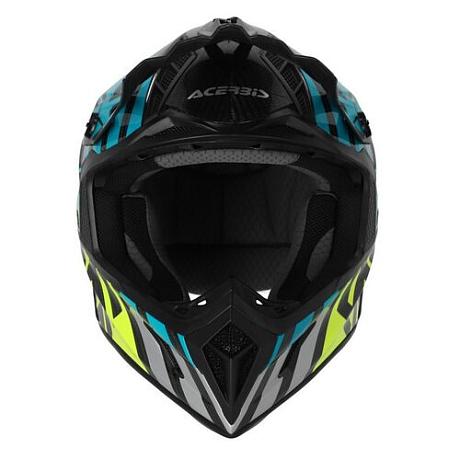 Шлем Acerbis STEEL CARBON 22-06 Light Blue/Fluo Yellow S