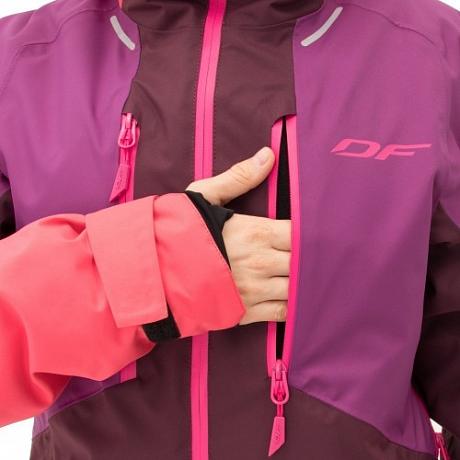 Куртка горнолыжная утепленная Dragonfly Gravity Premium Woman Purple-Brown 2023