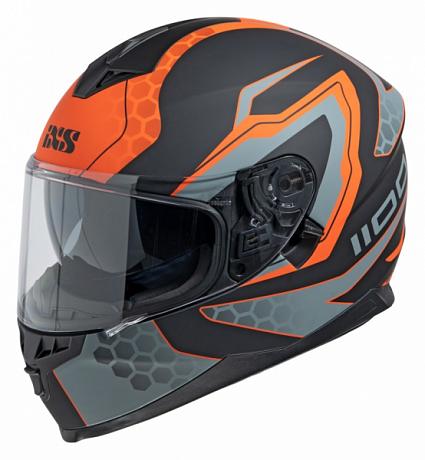 Шлем интеграл HX 1100 2.2 IXS оранжевый матовый XS
