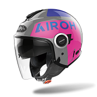 Открытый шлем Airoh Helios Up Pink/Grey Gloss
