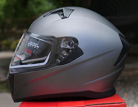Шлем интеграл AIM JK320 Grey Metal XS