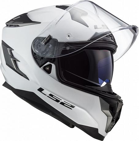 Шлем интеграл LS2 FF327 Challenger Solid, Gloss White XS