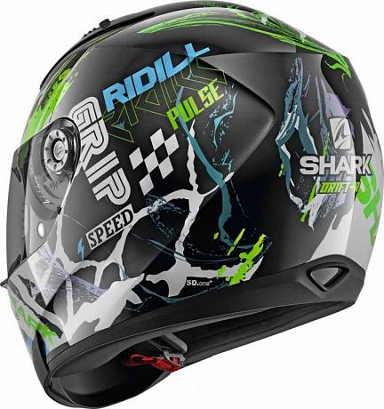 Шлем интеграл Shark Ridill 1.2 Drift-R Black Green Blue S