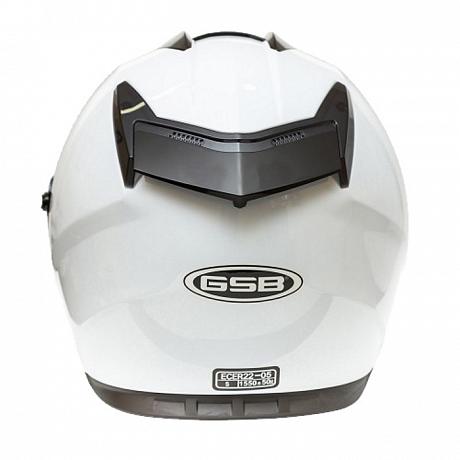 Мотошлем интеграл GSB G-350 White Glossy S