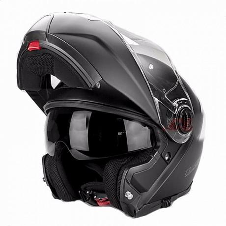 Снегоходный шлем модуляр с электростеклом LS2 FF325 STROBE черный мат. M