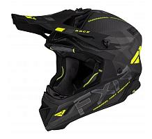Шлем FXR MX Helium Carbon Helmet w/ D-Ring 23 Hi Vis/Charcoal