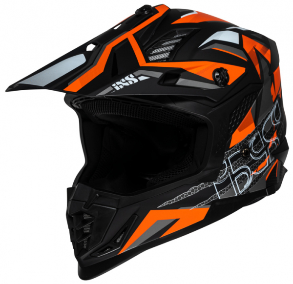 Шлем кроссовый IXS iXS363 2.0 черно-оранжевый